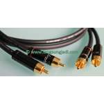 LJ 3 RCA Interconnect Cable (gold-plated), pair 1m